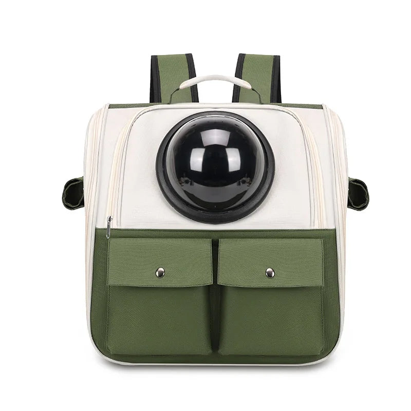 Cat Space Capsule Portable Large-Capacity Pet Hand Bag Double-Shoulder Backpack Breathable Special Outdoor Bag for Dogs