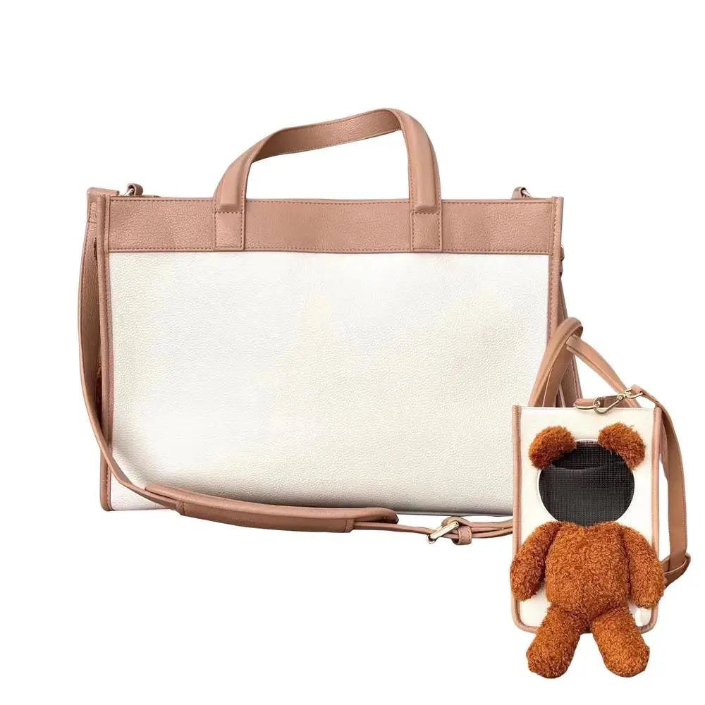 πΎ Jet Set Pet Shop β PU Leather Dog Carry Bag