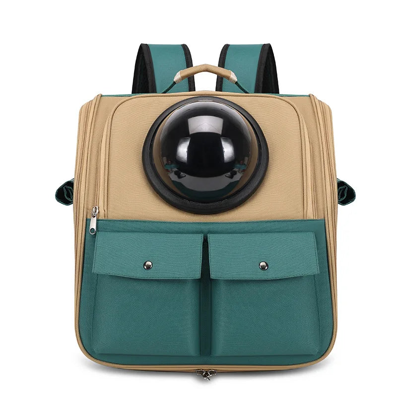 Cat Space Capsule Portable Large-Capacity Pet Hand Bag Double-Shoulder Backpack Breathable Special Outdoor Bag for Dogs