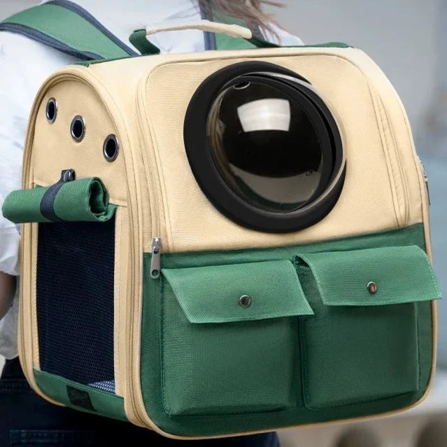 Cat Space Capsule Portable Large-Capacity Pet Hand Bag Double-Shoulder Backpack Breathable Special Outdoor Bag for Dogs