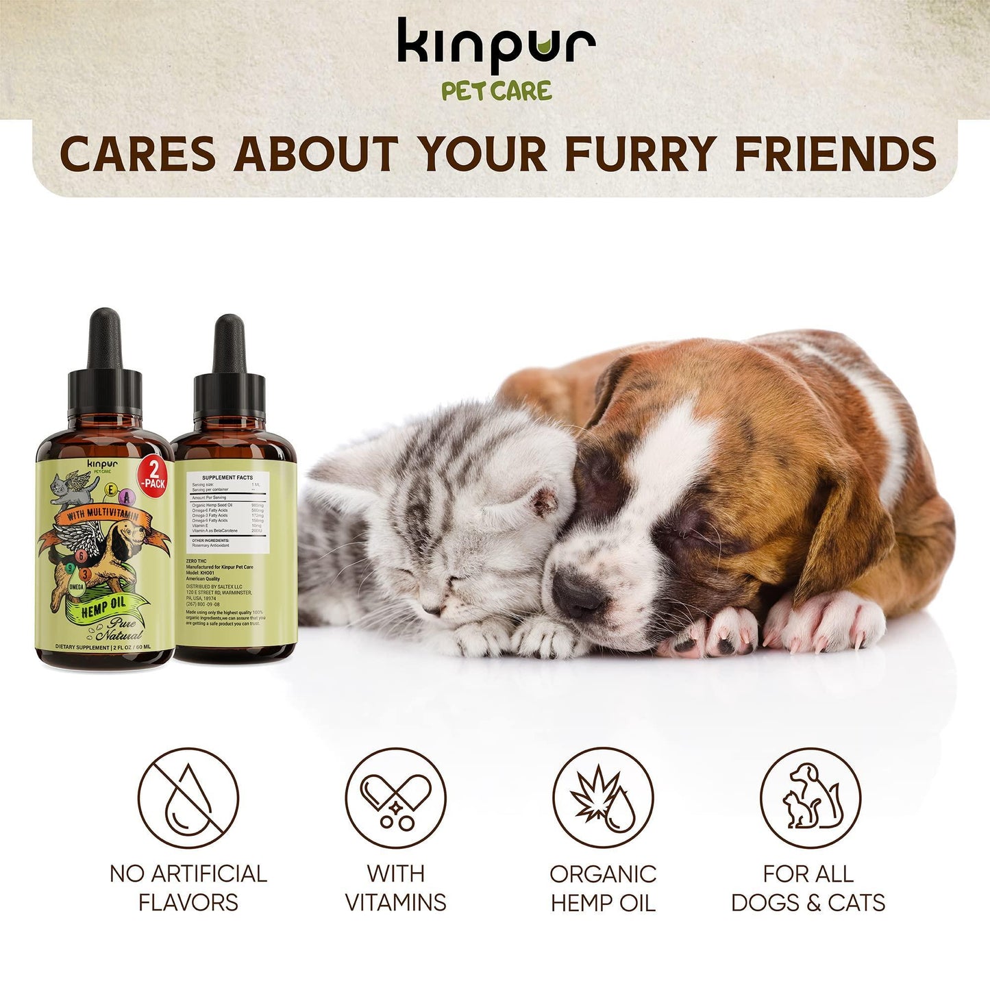 Jet Set Pet Shop Calming Hemp Oil – Daily Drops for Chill Pets & Glossy Coats