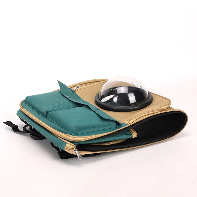 Cat Space Capsule Portable Large-Capacity Pet Hand Bag Double-Shoulder Backpack Breathable Special Outdoor Bag for Dogs