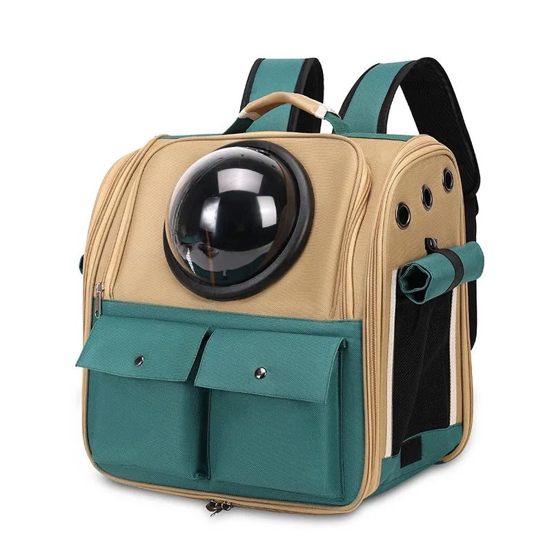 Cat Space Capsule Portable Large-Capacity Pet Hand Bag Double-Shoulder Backpack Breathable Special Outdoor Bag for Dogs