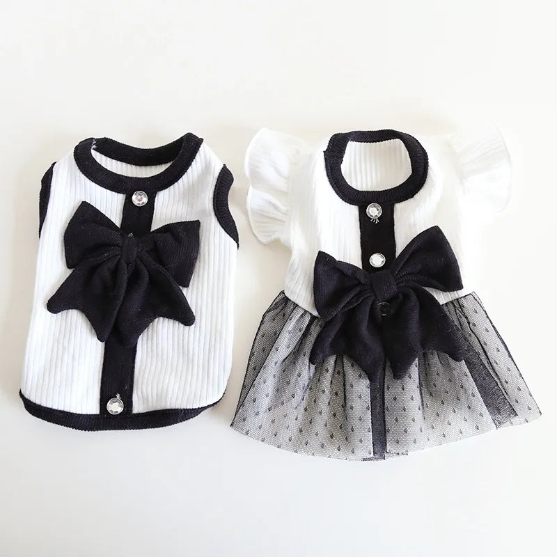 Princess Style Dog Dresses Summer Dog Clothes Sweet Puppy Wedding Skirt Fashion Cat Vest Soft Pet Costumes Chihuahua Dog Vest 9E0